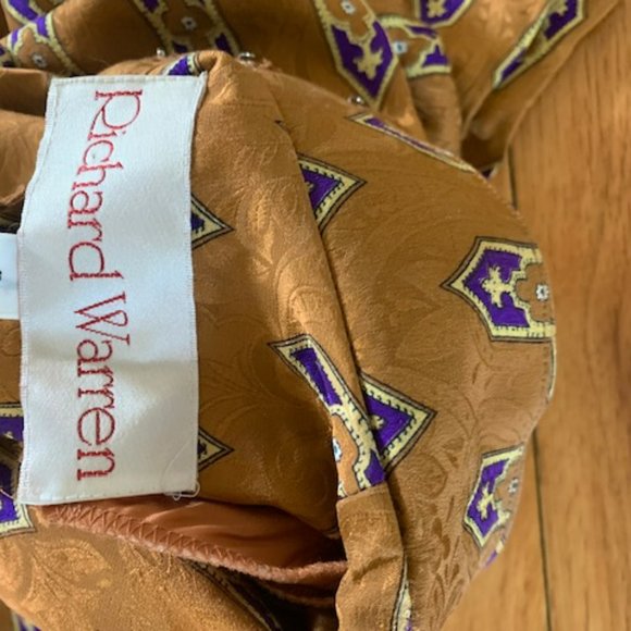 richard warren 100% silk vintage top size 8 - Picture 3 of 6